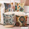 Bohemian Style Cushion Cover Natural Linen Organic Fabric DoubleSided Printing Couch Pillow Covers Home Decor Gift