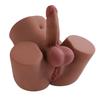 Pene+Vagina+Ano Realistas 3-en-1 Hombre Mujer Gay TPE Medio Cuerpo Muñeca Sexual Piel Suave Realista Juguete para Adultos Productos Masturbadores