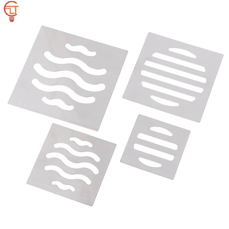 Stainless Steel Floor Drains Net Cover Square Drain Hole Shower Hair Catcher Filter Stopper Kitchen Bathroom Hardware Parts