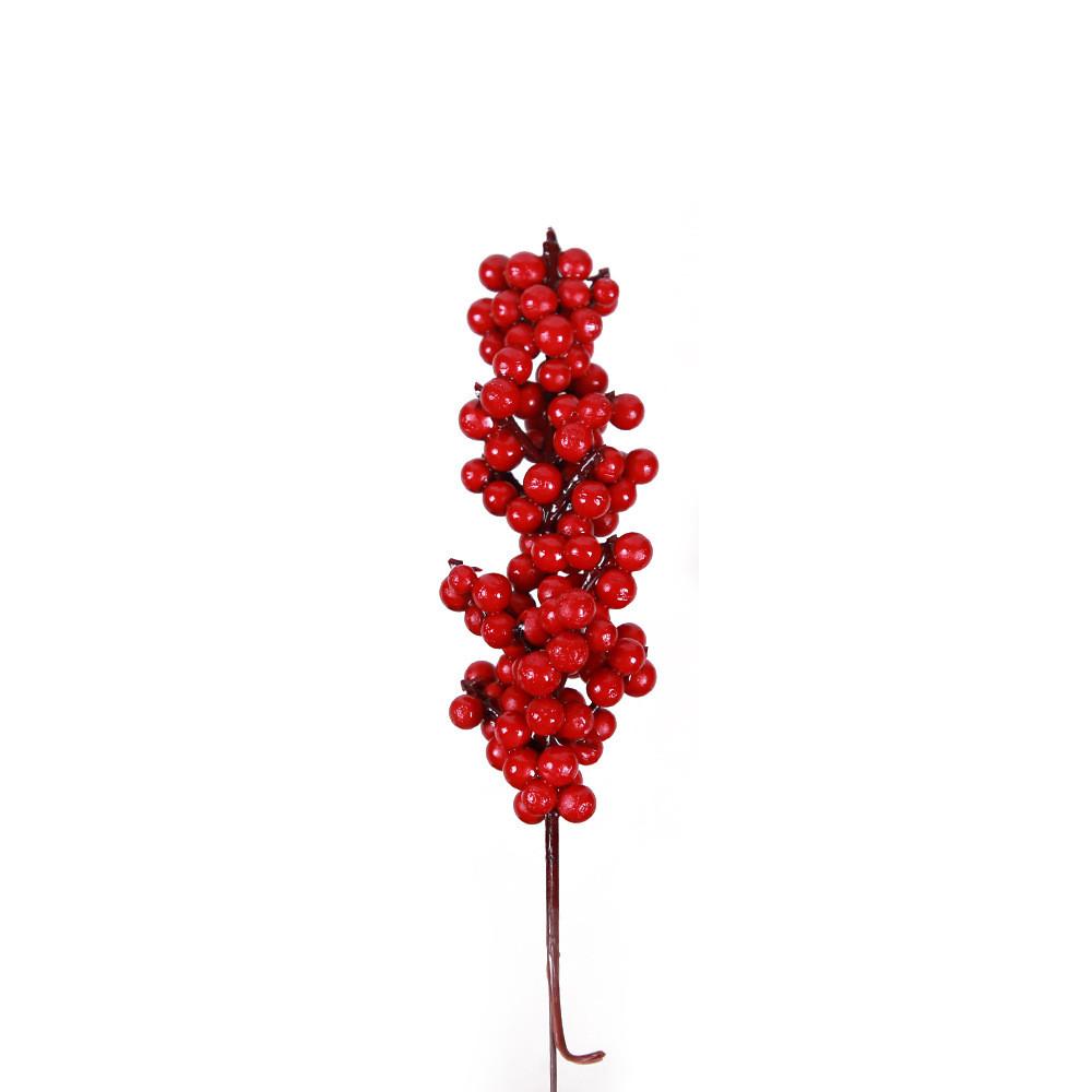 Red Festive Faux Berry Christmas Home Decoration For Diy Projects And Accessories Tree
