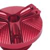 Motorcycle Oil Fill , Engine Drain Plug Sump for 2017 2018 2019 2020, Easy To Install Red