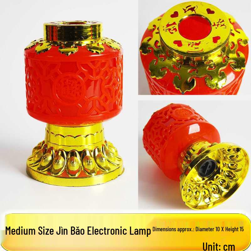 Electronic Lanterns & Candle Lamps for Lunar New Year: Ancestral Offerings & Buddha Lamps