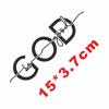 2pcs God Is Good Christian Car Sticker Decal for Bumper Windshield Window Hood Auto Vehicle Vinyl Decor