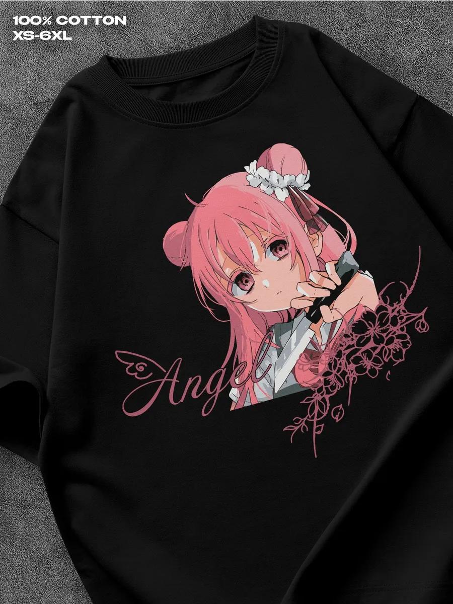 

Черная футболка Happy Sugar Life Мужская футболка Женские футболки с принтом букв Футболка с коротким рукавом Повседневная уличная футболка Топ XXL