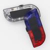 Rechargeable Red/Blue Strobe Flashing Shoulder Light with Handheld Electronic Whistle for Cycling and Security Patrol