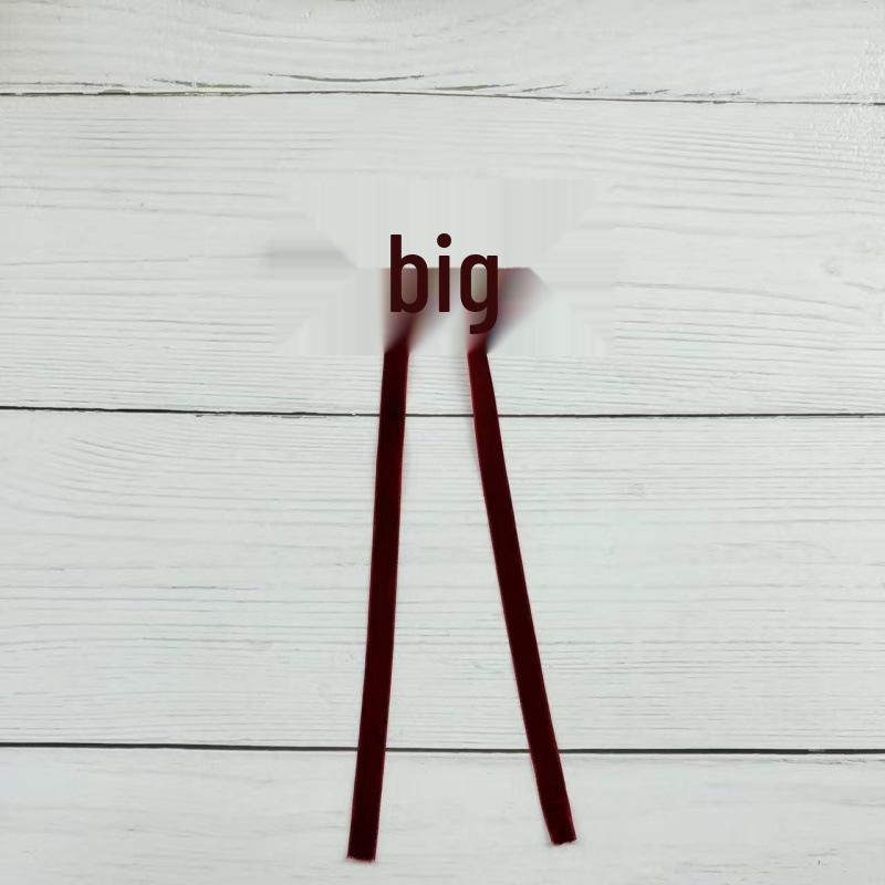 Set of 24 Velvet Bow Tie Ribbon Ornaments for Christmas Trees and Holiday Parties