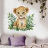 1Pc Cartoon Painted Tiger Children'S Bedroom Pvc Living Room Home Decoration Wall Stickers Self-Adhesive Pvc