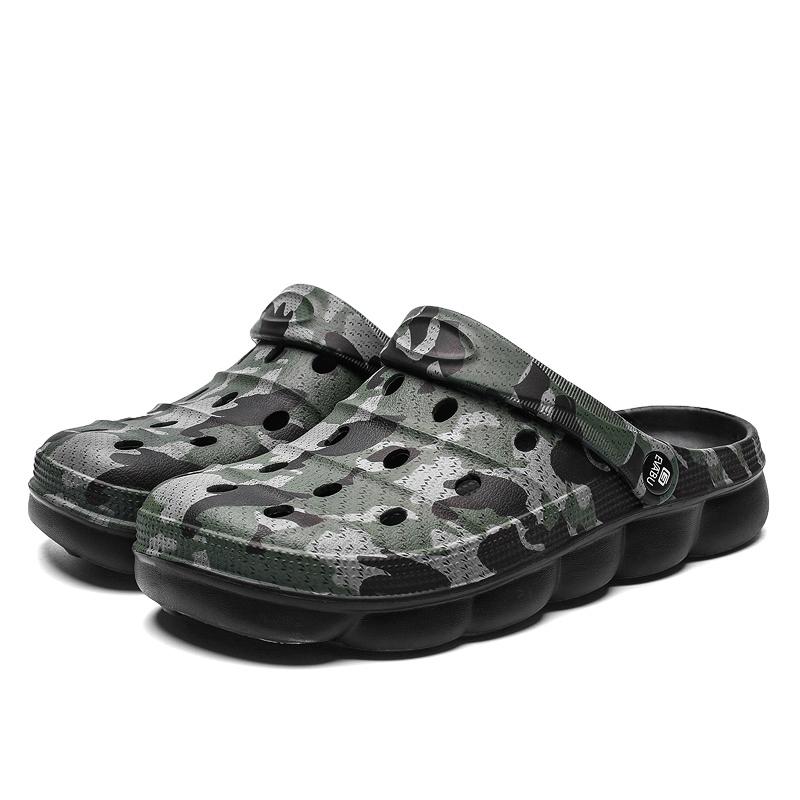 Pánské letní boty s dírkou sandály prodyšné unisex venkovní protiskluzové plážové pantofle módní světlý trend lehké vycházkové boty