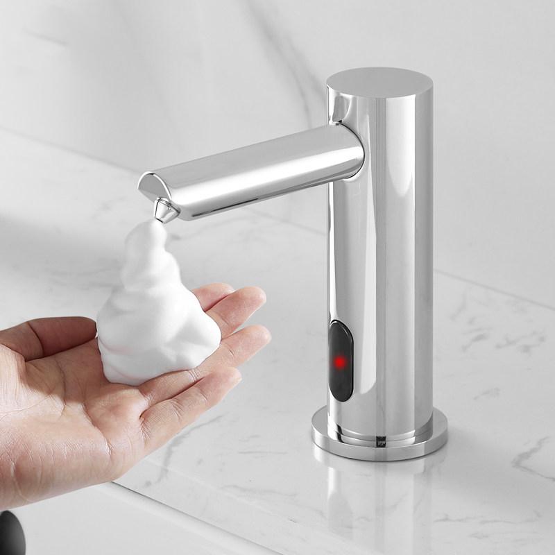 Stainless Steel Touchless Automatic Foam Soap Dispenser Infrared Sensor Wall-Mounted Modern Toilet Hotel Bathroom Commercial