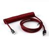 Passed FCC CE Braided USB Keyboard Cable Mechanical Keyboard Type C Cable Double Sleeve Coiled Keyboard Cable