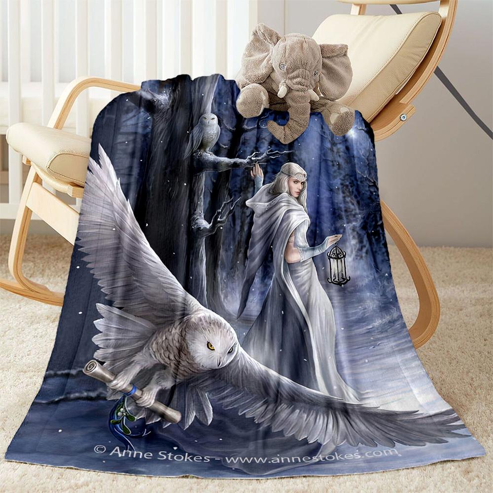 Gothic Style Blanket Soft & Cozy Great for Bed Chair Livingroom Four Seasons Universal Playful Design Suitable for Gifting Relatives and Friends