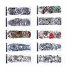 10pcs Fake Tattoo Stickers Temporary Waterproof Skull Pattern Full Arm Tattoos for Halloween