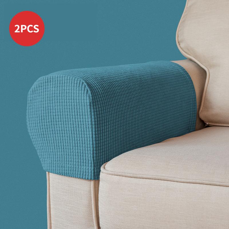 New 2pc Sofa Armrest Cover For Living Room Elastic Jacquard Armchair Covers Couch Case Non Slip Sofa Slipcover Corner Case Decor
