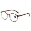 Ready to Ship Cheap Plastic Round Frame Anti Blue Light Reading Glasses 2026