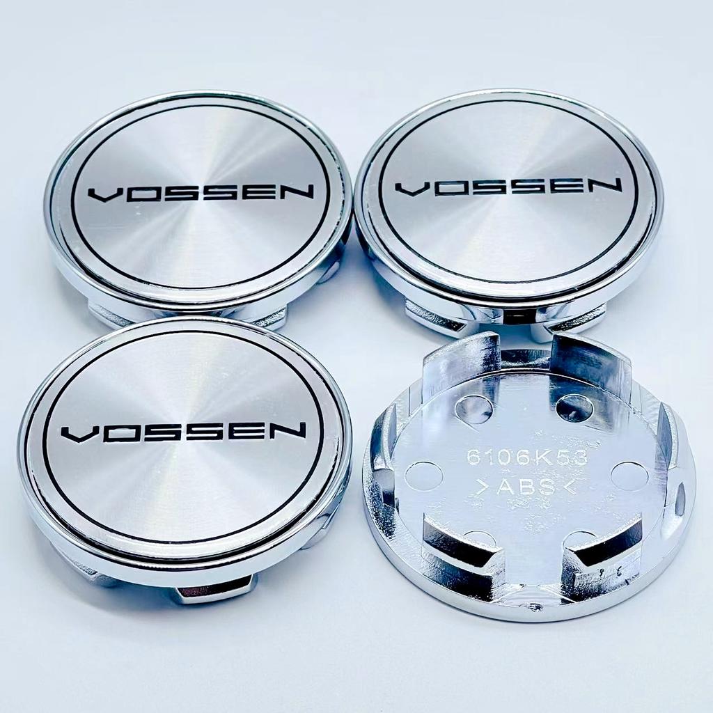 4PCS VOSSEN Wheel Center Cap 53mm Rim Cover Hub Cap Wheel Cap For 50mm VOSSEN Racing Badge sticker Decals Styling accessories