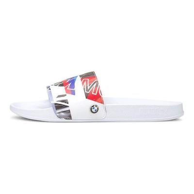 BMW Motorsport x Leadcat Slide Graphic - Zapatillas Unisex Blancas Rojo de Alto Riesgo 368582-01