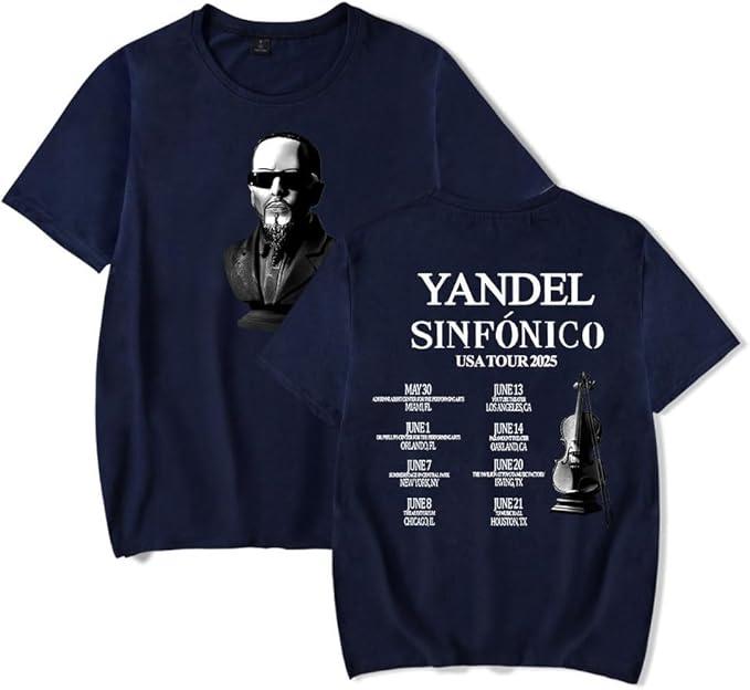 

Yandel Sinfonico Tour Tee Merch Unisex Women TShirt Trendy Streetwear Short Sleeve 4XL
