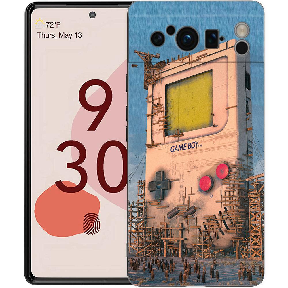 

Чехол для телефона Google Pixel 6 7 8 9 Pro XL 8A 7A 6A Черный чехол Мягкий корпус Gameboy Мальчик Игра Pixel 6 Pro