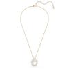 Swarovski Rose Gold Tone Round Pendant Necklace 5764188
