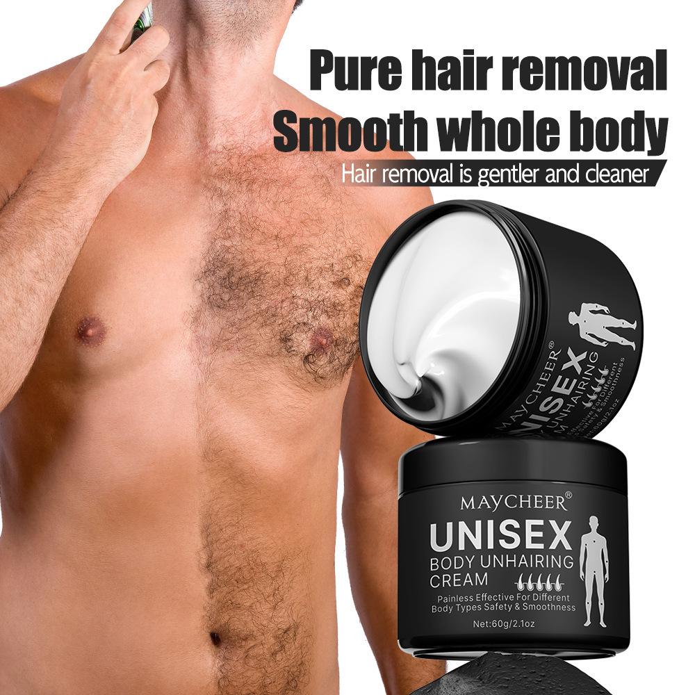 MAYCHEER Unisex Hair Removal Cream for Hands, Legs, and Armpits - Gentle On All Skin Types, No Blackheads.