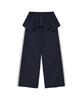 LMR Layered Track Nylon Skirt Pants Navy