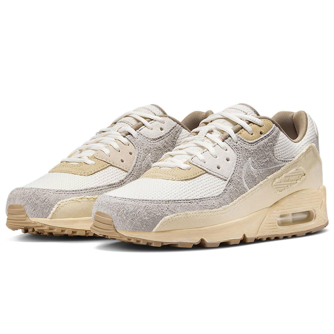 Nike Air Max 90 Размер Премиум, Муслин/Бледно-слоновая кость/Колледж-серый/Парус, 26,5 см, IM6773-104