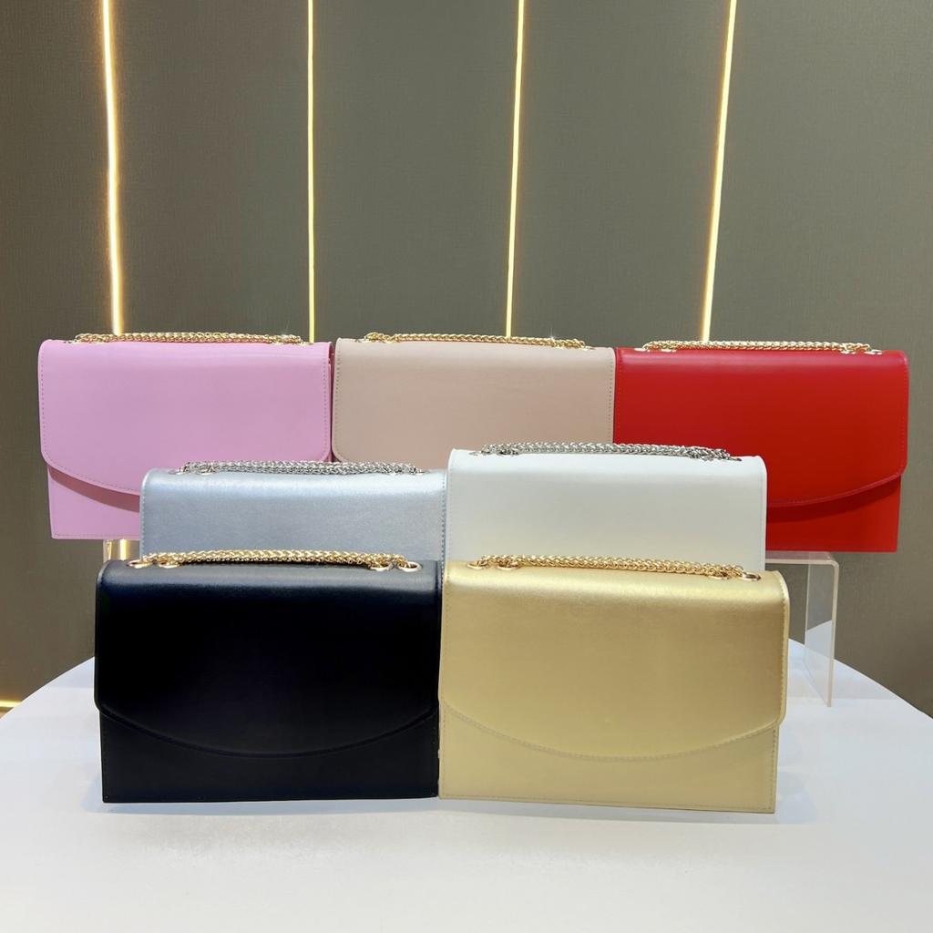 Borsa da Sera Caratteristica - Borsa con Tracolla a Catena - Borsa a Mano o a Spalla Semplice ed Elegante - Borsa alla Moda da Donna