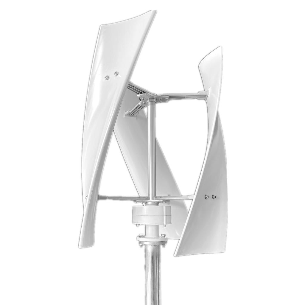 Maglev Vertical Wind Turbine 300W Aerodynamic GFRP Blade Low Torsion Vibration Quiet Wind Power