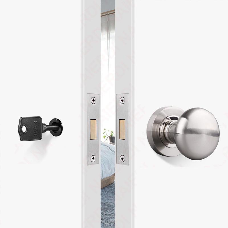 Serratura per Porta Nascosta Senza Chiave/Foro Chiave Set Maniglia per Porta Privacy in Lega di Zinco Maniglia per Porta Scorrevole Invisibile Serratura Meccanica