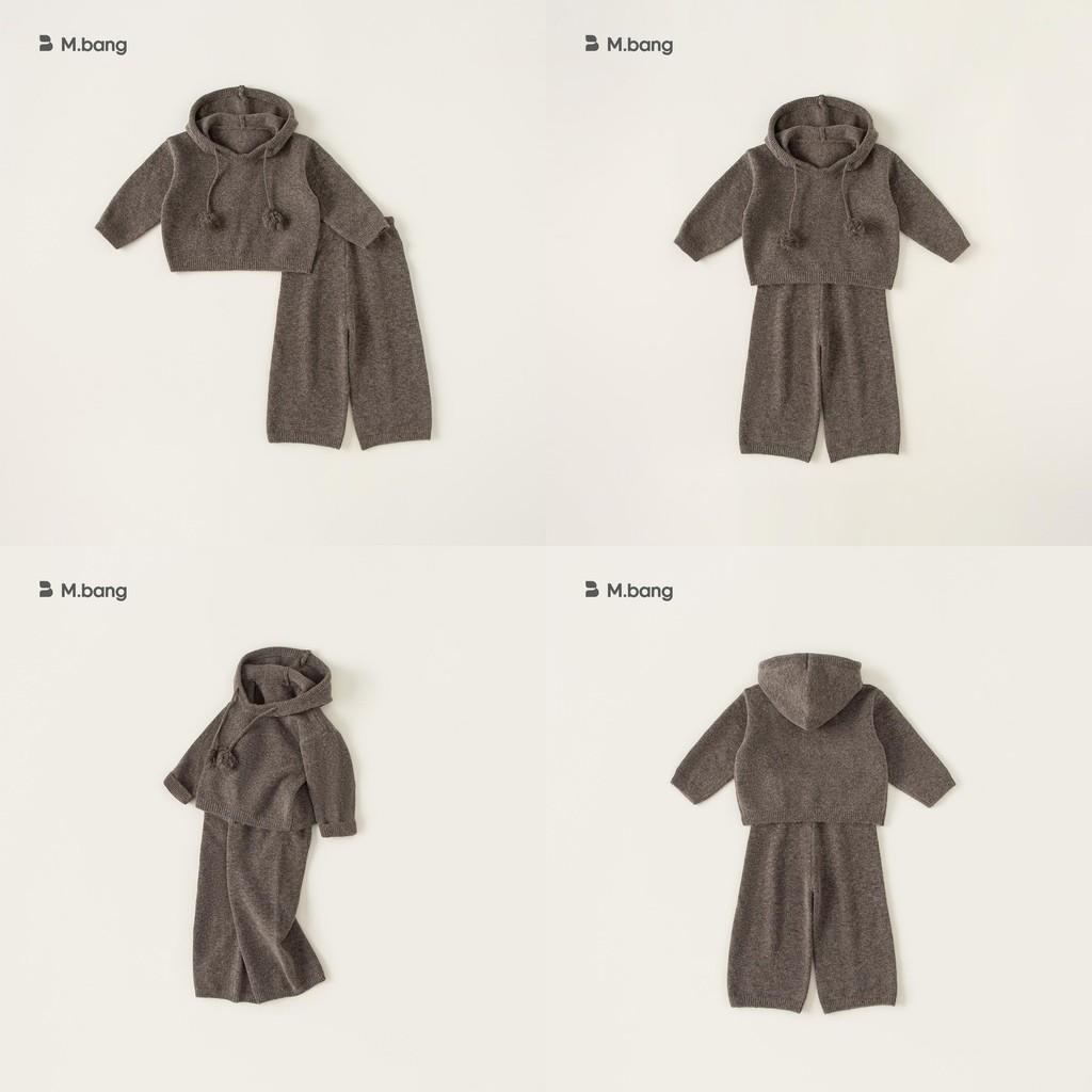 Girl Child Autumn Winter Knit Hoodie And Pants Set With Soft Fabric For Kids Age 3 To 8