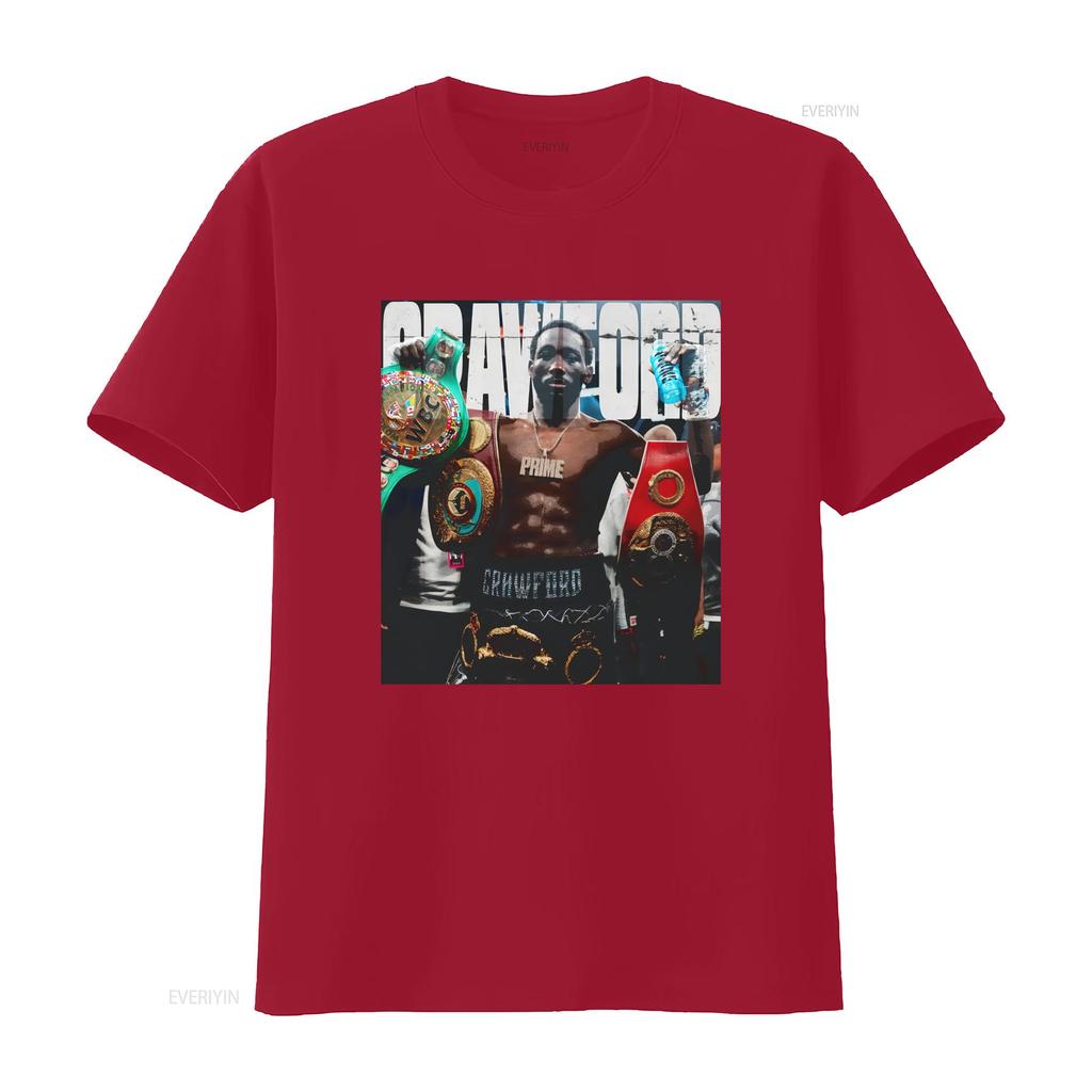 Terrence Crawford Heavy Cotton T Shirt vintage Washed fashion Breathable Slightly Stretched Versatile graphic Soft Casual