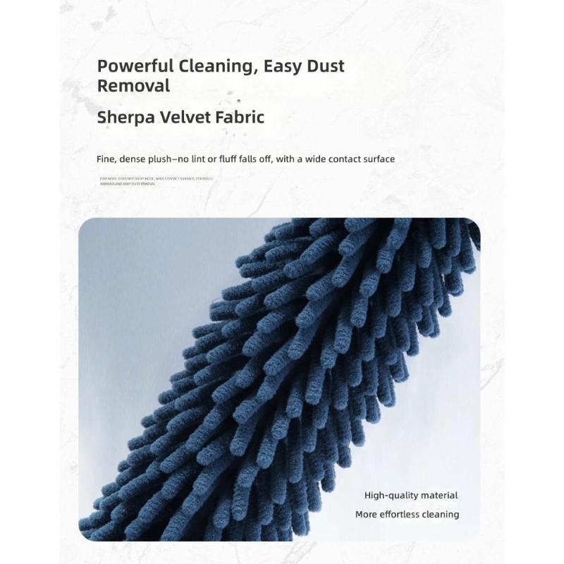 Flexible Extendable Cleaning Duster Up To 175cm With/without Washable Washing Cloth For Pet Hair Dust Removal