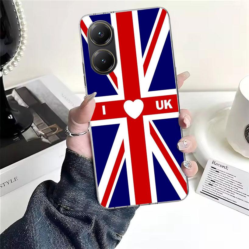 Union Jack England UK Flag Soft Phone Case For Xiaomi Redmi 15C 15 13C 13 Poco X5 X6 X7 F7 Ultra M7 12C 12 10 10C 9C 9A 9T 9 Fun
