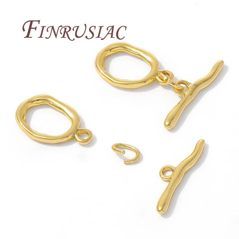 18K Gold Plated Toggle Clasp For Jewelry,Bracelets Locks,OT Clasp For Jewellery,Necklace Clasps Connectors,DIY Accessories