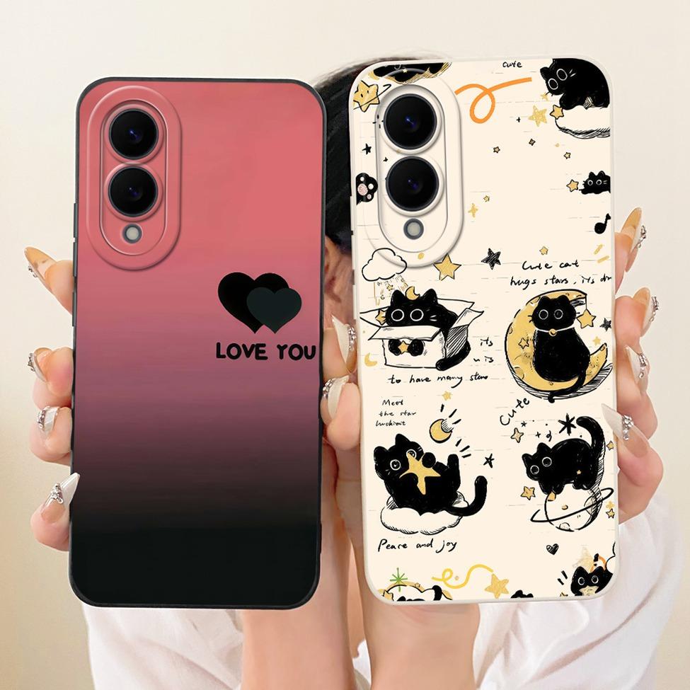 For Samsung S25 Edge 5G SM-S937U SM-S937B Casing For Samsung Galaxy S25 Edge 5G Cover Silicon Fashion Cartoon Cute Funny Painted