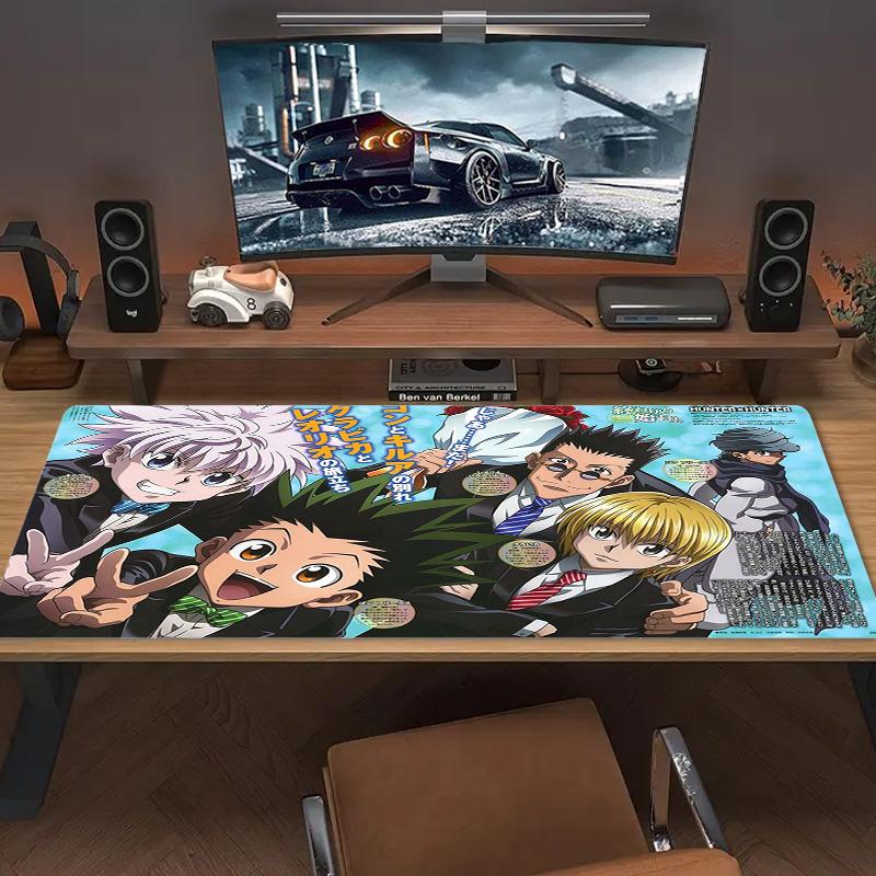Hunter x Hunter Color Mouse Pad Large Gaming Table Cushion Non-slip Laptop Tablet Big Mousepad XXL Mat Mini PC Playmat With Lock edge