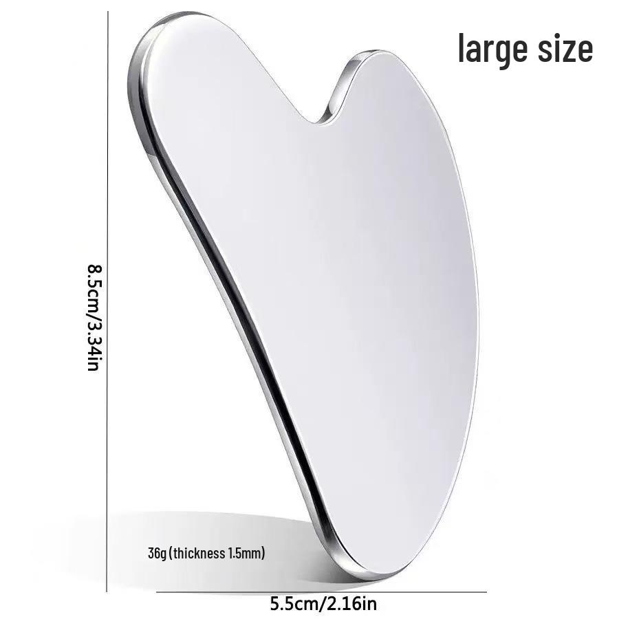 Stainless Steel Heart-Shaped Gua Sha Facial & Body Massage Tool