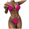 Women's Sexy Fashion Solid Color Strap Bikini Swimsuit