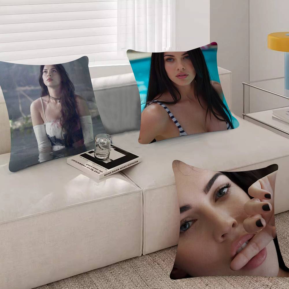 M-megan Fox Actor Pillowcase Toon Gift Cushion Cover Bedroom Home Sofa Chair Seat Decor Pillow Case