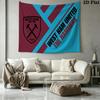 West Ham United FC Wall Tapestry Aesthetic Wall Hanging Printed Fabric Blanket Decorative Tapestries for Bedroom Living Room Home Decor