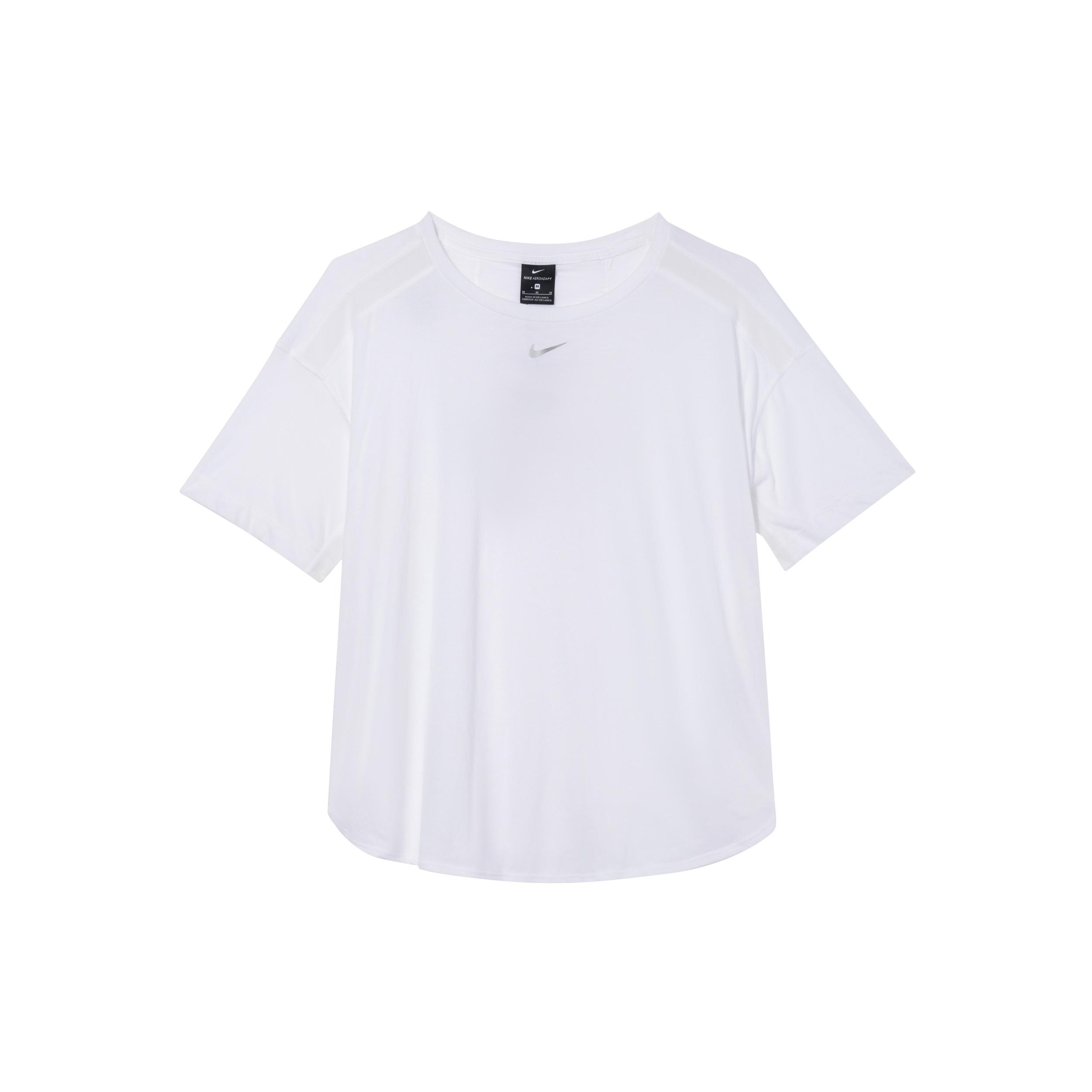 (WMNS) Nike Pro AeroAdapt Quick Dry Loose Running Sports White Women s CU5523-100 L