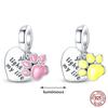 Brand New Copper Metal Trendy Fashion Heart Butterfly Cat Claw Charm Bead Components Bead Components Ideal Designed For 3mm Bracelet High Quality