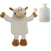Water Hot Bottle With Plush Cover Soft Fluffy Monkey Unicorn Rubber Hand Warmer