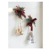 Painted Iron Bell Ornament Designed for Christmas Tree Hanging Offering Metal Craftsmanship and Pleasant Sound