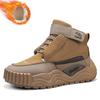 Men's Ankle Snow Boots Winter Plus Velvet Thick Warm Cotton Shoes Man Warm Thick NonSlip Casual Windproof Outdoor High-top Boots