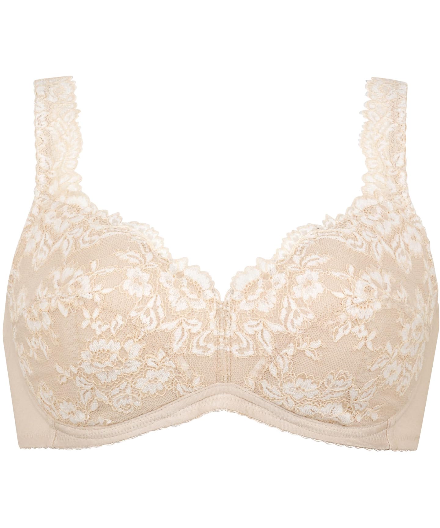 

comfortable to naturally rounded clean straps that dig into your BE [Wing/Wacoal] Non-wired bra, lightweight, wear, silhouette, back, won t shoulders,