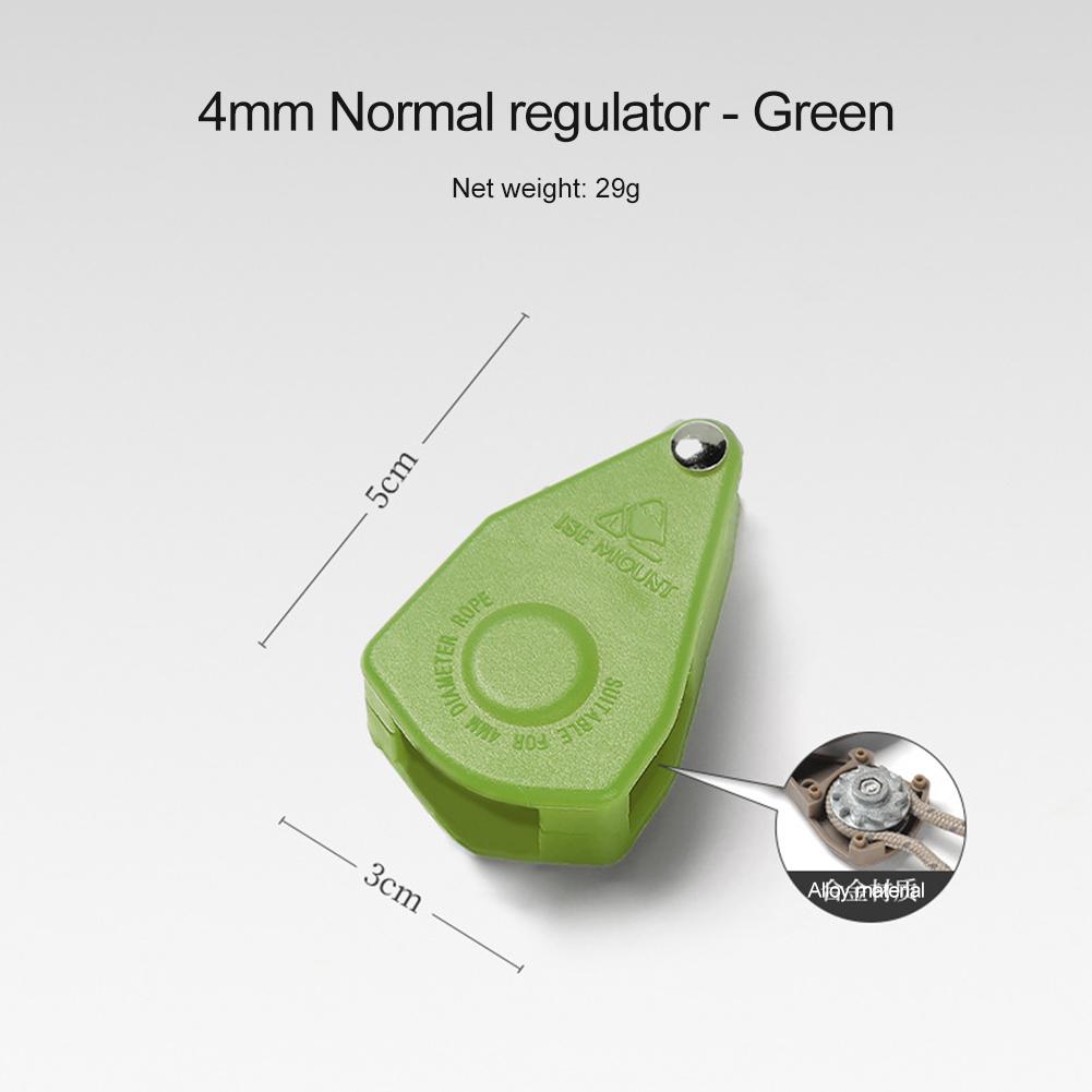 LF# Camping Tent Pulley Adjustable Camping Pulley Regulator (Green)