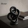 Artistic Shelf Display Piece Modern Abstract Twisted Statue, 3D Printed Infinity Twist Ornament, Minimalist Desktop Decorative Figurine Sculpture for