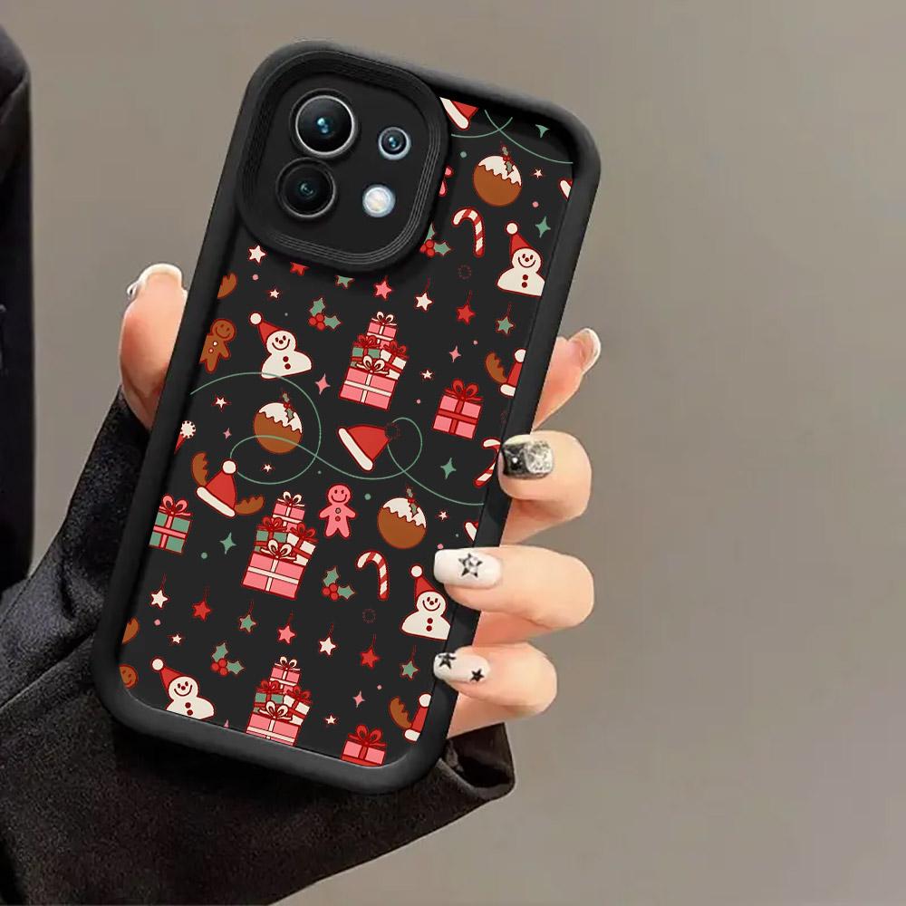 Merry Christmas Drawings Print Phone Case For Xiaomi 17 Pro Max 15T 14T 13T 11Lite Poco X5 X6 X7 F5 F7 M6 M7 Pro 5G Soft Cover
