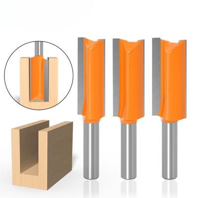 Extended Double-edged Straight Knife Slotting Knife Woodworking Milling Knife Groove Buckle Knife Broaching Knife Trimming Machine Engraving Machine